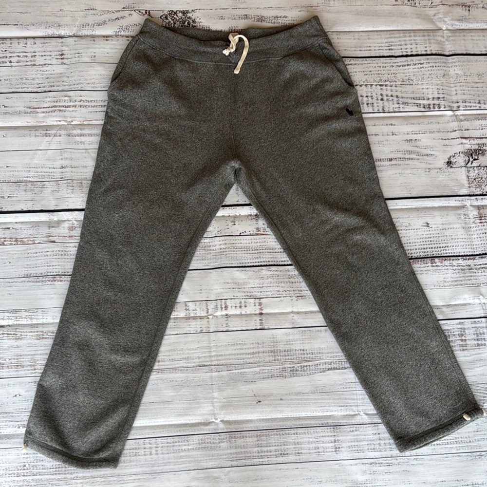 Gray Joggers with Elastic Waistband and Tapered Legs